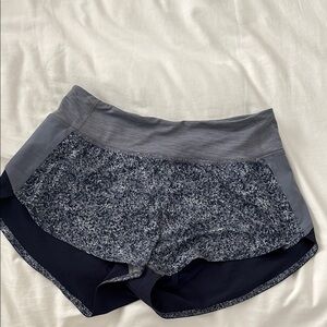 Outdoor Voices Hudson Gray and Navy Shorts